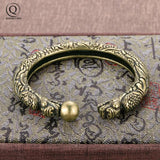 Vintage Brass Dragon Bracelet Punk Link Chain Cuff Bracelet