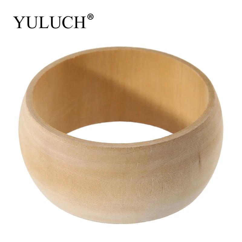 Round Natural Wooden Bangles Wood Bracelet Jewelry Large Bangles Wood Bracelets