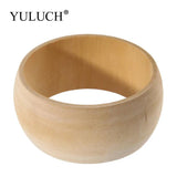 Round Natural Wooden Bangles Wood Bracelet Jewelry Large Bangles Wood Bracelets