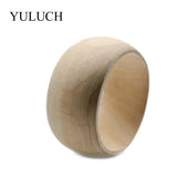Round Natural Wooden Bangles Wood Bracelet Jewelry Large Bangles Wood Bracelets