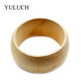 Round Natural Wooden Bangles Wood Bracelet Jewelry Large Bangles Wood Bracelets