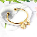 Adjustable Wrist Cuff Bracelet Charm Bangle for Women