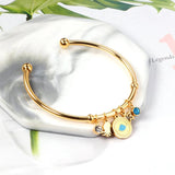 Adjustable Wrist Cuff Bracelet Charm Bangle for Women