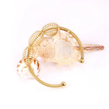 Adjustable Wrist Cuff Bracelet Charm Bangle for Women