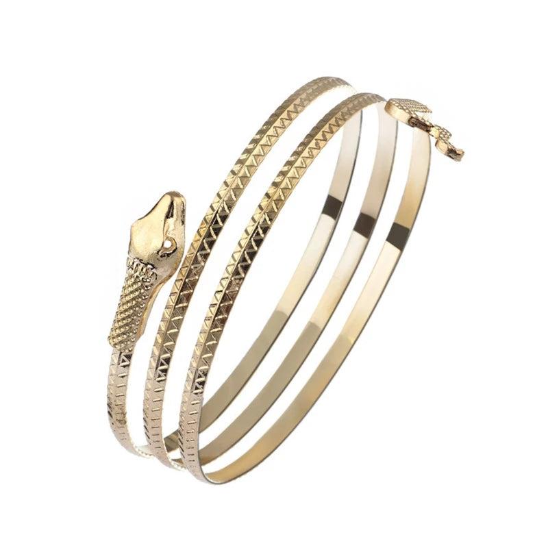 Snake Shape Arm Cuff Bridal Bikini Dance Jewelry