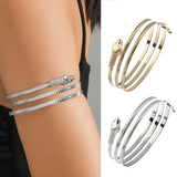Snake Shape Arm Cuff Bridal Bikini Dance Jewelry
