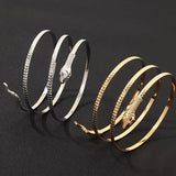 Snake Shape Arm Cuff Bridal Bikini Dance Jewelry
