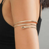 Snake Shape Arm Cuff Bridal Bikini Dance Jewelry