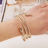 Snake Shape Arm Cuff Bridal Bikini Dance Jewelry