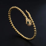 Vintage Coiled Snake Bracelet Armlet Spiral Upper Arm Cuff Bangle