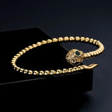 Vintage Coiled Snake Bracelet Armlet Spiral Upper Arm Cuff Bangle