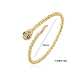 Vintage Coiled Snake Bracelet Armlet Spiral Upper Arm Cuff Bangle