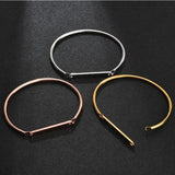 Stainless Steel Cuff Women Bracelets & Bangles Metal Wrap Bracelet