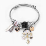 DIY Shell Bracelet Pink Glass Beads Jewelry Making