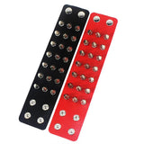 Leather Wristband Bracelet Cuff Goth Gothic Punk Bracelets Women Men