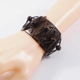 Bohemian Geometric Bracelet for Women Wood Bangle Ethnic Jewelry Gift