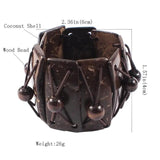 Bohemian Geometric Bracelet for Women Wood Bangle Ethnic Jewelry Gift
