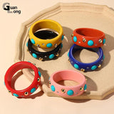Vintage Geometric Bracelets for Women Indian Jewellery Wide Bangle