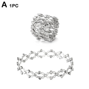 Adjustable Magnetic Therapy Magic Bracelet Ring Crystal Rhinestone Jewelry