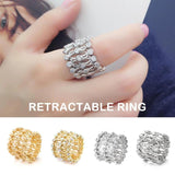 Adjustable Magnetic Therapy Magic Bracelet Ring Crystal Rhinestone Jewelry