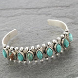 Vintage Silver Hand Jewelry Accessories Natural Stone Bracelet Necklace