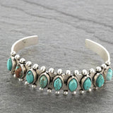 Vintage Silver Hand Jewelry Accessories Natural Stone Bracelet Necklace