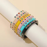 Acrylic Charm Bangle Bracelet for Women