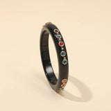 Acrylic Charm Bangle Bracelet for Women