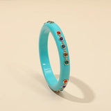 Acrylic Charm Bangle Bracelet for Women
