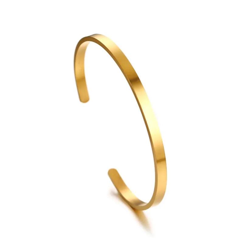 Stainless Steel Cuff Bangle Bracelet