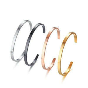 Stainless Steel Cuff Bangle Bracelet