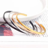 Stainless Steel Cuff Bangle Bracelet