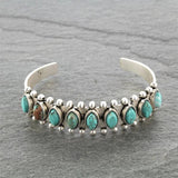 Boho Vintage Inlaid Natural Stones Bracelets for Women