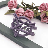 Purple Gothic Bracelet for Women Rubber Rope Chains Round Bangles