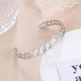 Skyrim Stainless Steel Cuff Bracelet Adjustable Open Bangl