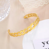 Skyrim Stainless Steel Cuff Bracelet Adjustable Open Bangl