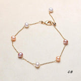 Natural Freshwater Pearl Bracelet Jewelry for Women Girls