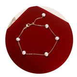 Natural Freshwater Pearl Bracelet Jewelry for Women Girls