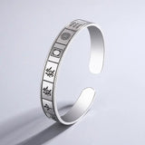 Mahjong Transfer Bracelet Silver Plated Jewelry TYB124