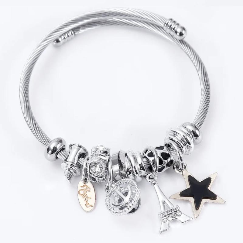 Star Tower bracelet pendant charm for DIY women jewelry