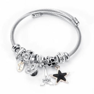 Star Tower bracelet pendant charm for DIY women jewelry