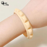 Acrylic Resin Geometric Bangle Bracelet for Women