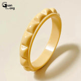 Acrylic Resin Geometric Bangle Bracelet for Women