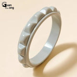 Acrylic Resin Geometric Bangle Bracelet for Women