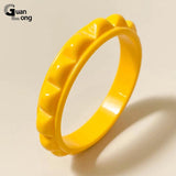 Acrylic Resin Geometric Bangle Bracelet for Women
