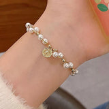 Pearl Copper Bracelet For Women Party Gift