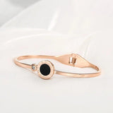 Titanium Steel Roman Numeral Shell Bracelet for Women