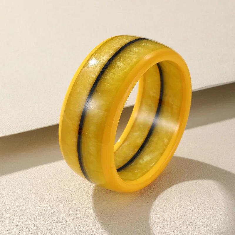 Colorful Acrylic Cuff Bangles Geometric Retro Bracelets Charm Jewelry
