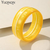 Colorful Acrylic Cuff Bangles Geometric Retro Bracelets Charm Jewelry