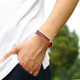 Flag Leather Bracelet for Football Fans